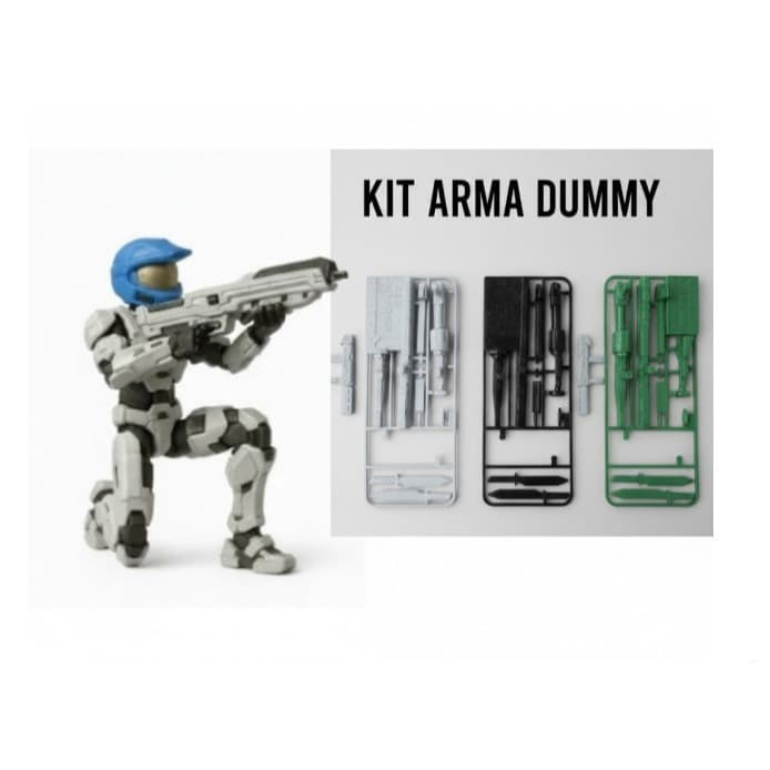 Kit Armas Para Dummy 13 Acessórios Boneco Articulado Action Figure Espada Rifle Pistola Escala Miniatura