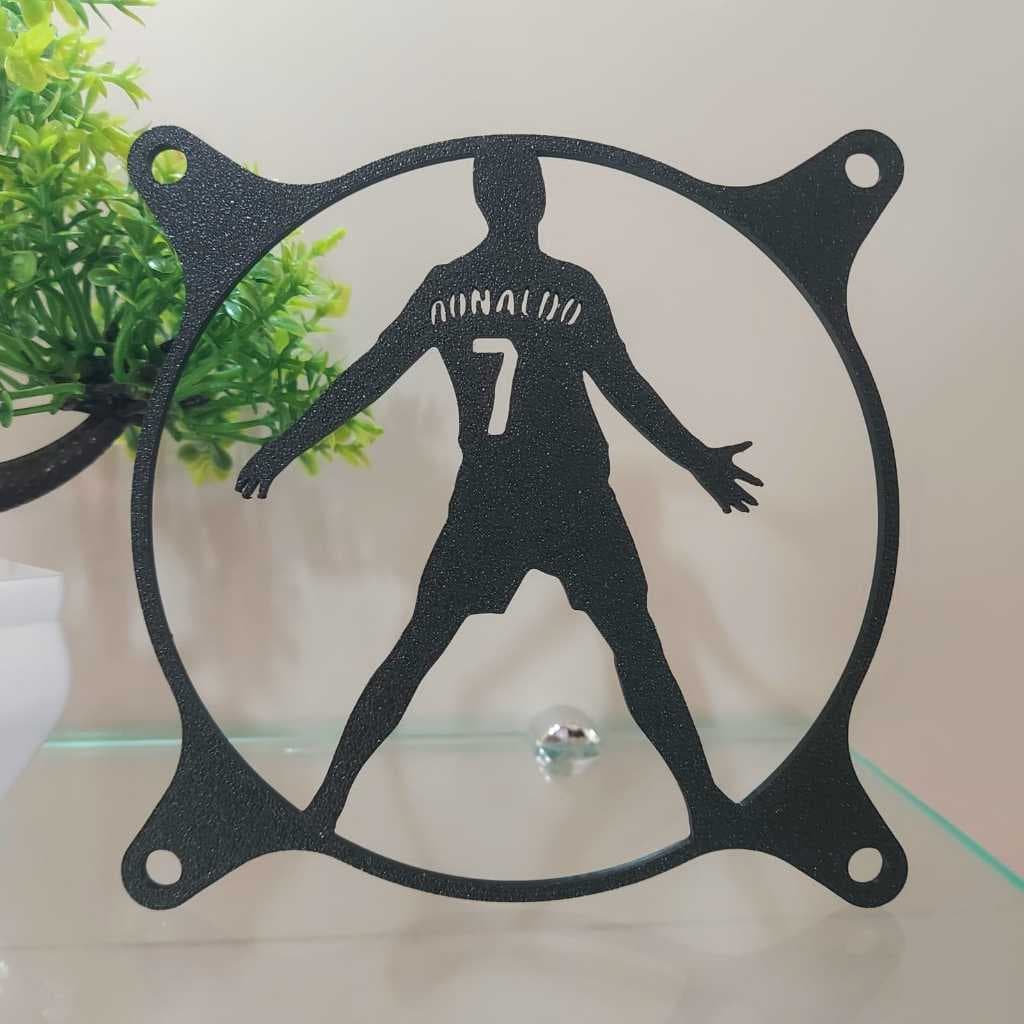 GRADE GRELHA PARA COOLER FAN GRILL 120MM X 120MM PERSONALIZADO CR7 PC GAMER SETUP