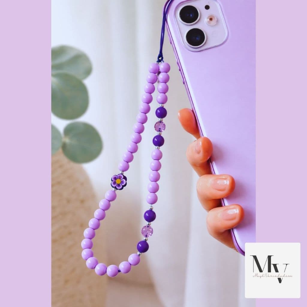 Phone Strap / Pulseira para Celular / Cordinha para Celular / Alça para Capinha – Modelo Flor, Frutas, Animais, Cristais