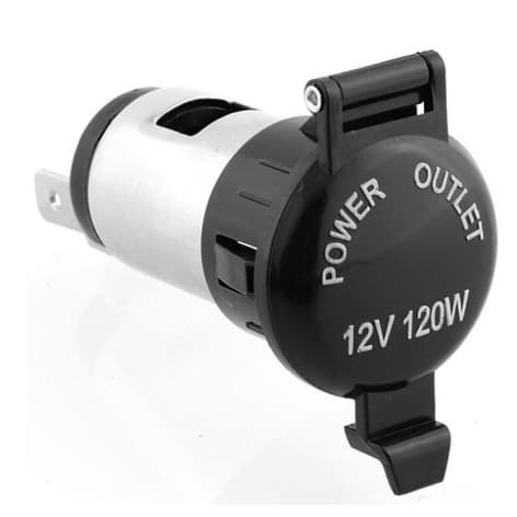 Tomada 12v Universal Veicular para Carregador, GPS, Carro Moto Caminhão Barco À Prova D'Água