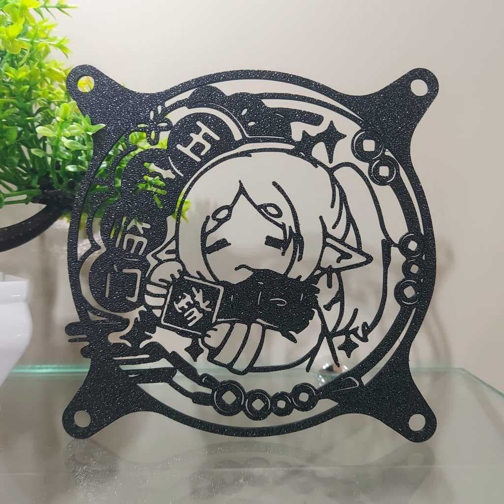 GRADE GRELHA PARA COOLER FAN GRILL 120MM X 120MM PERSONALIZADO FRIEREN ANIME PC SETUP GAMER