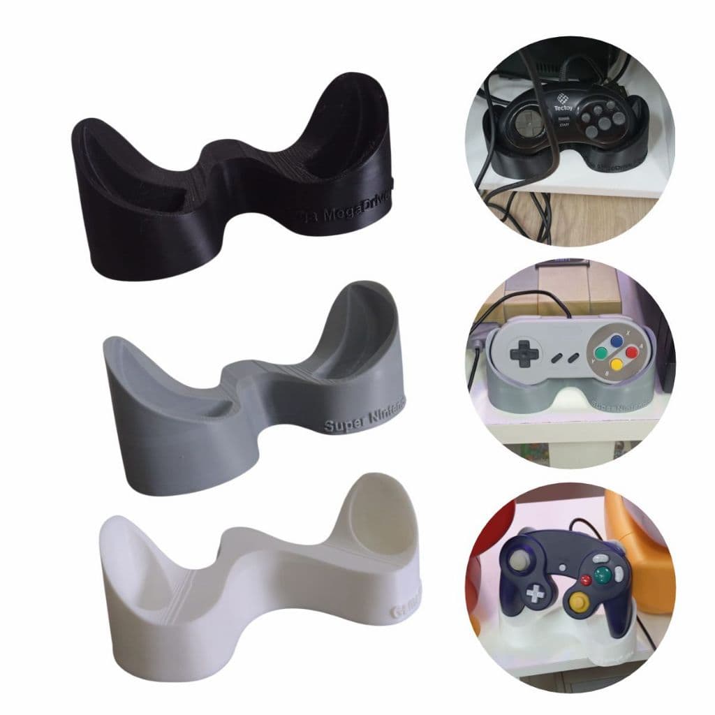 Suporte Mesa para Diversos Controle de Vídeo Game Nintendo, Sega Mega Drive, Game Cube