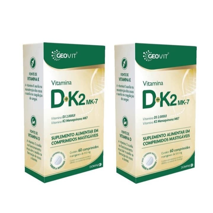 Vitamina D3 + Vitamina K2 - 120 cprs. Kit