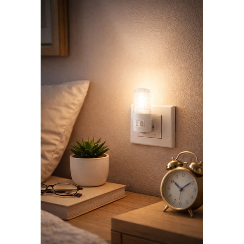 Abajur De Tomada Luminária Mini Luminária De Quarto Luz Noturma De Led