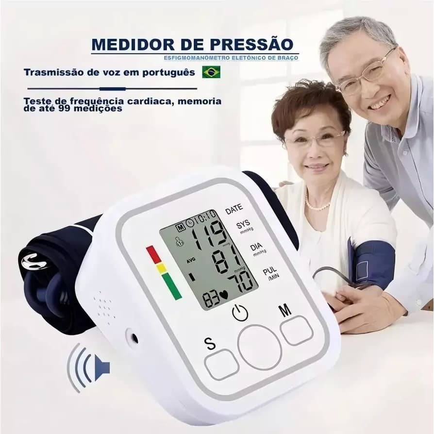 Aparelho Medidor De Pressão Arterial Digital De Braço totalmente automático