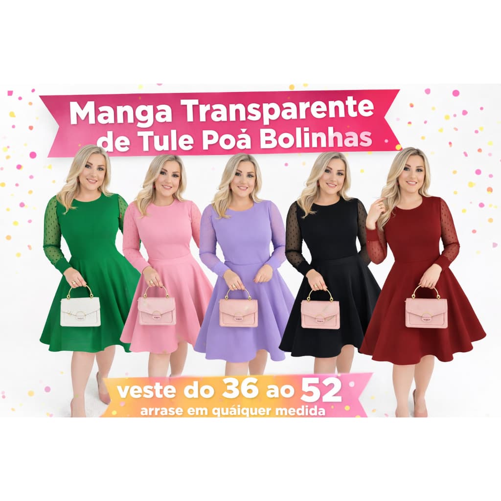 Vestido Moda Evangélica Gospel Cristã Plus Size Vestidos Evangélicos Brás Fardamento Evangélico (CH)