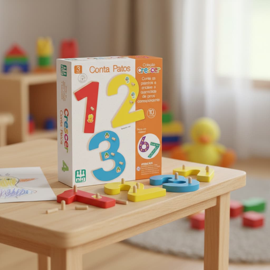 Brinquedo Educativo Conta Patos Nig Brinquedos 3 Anos + Nig Brinquedos