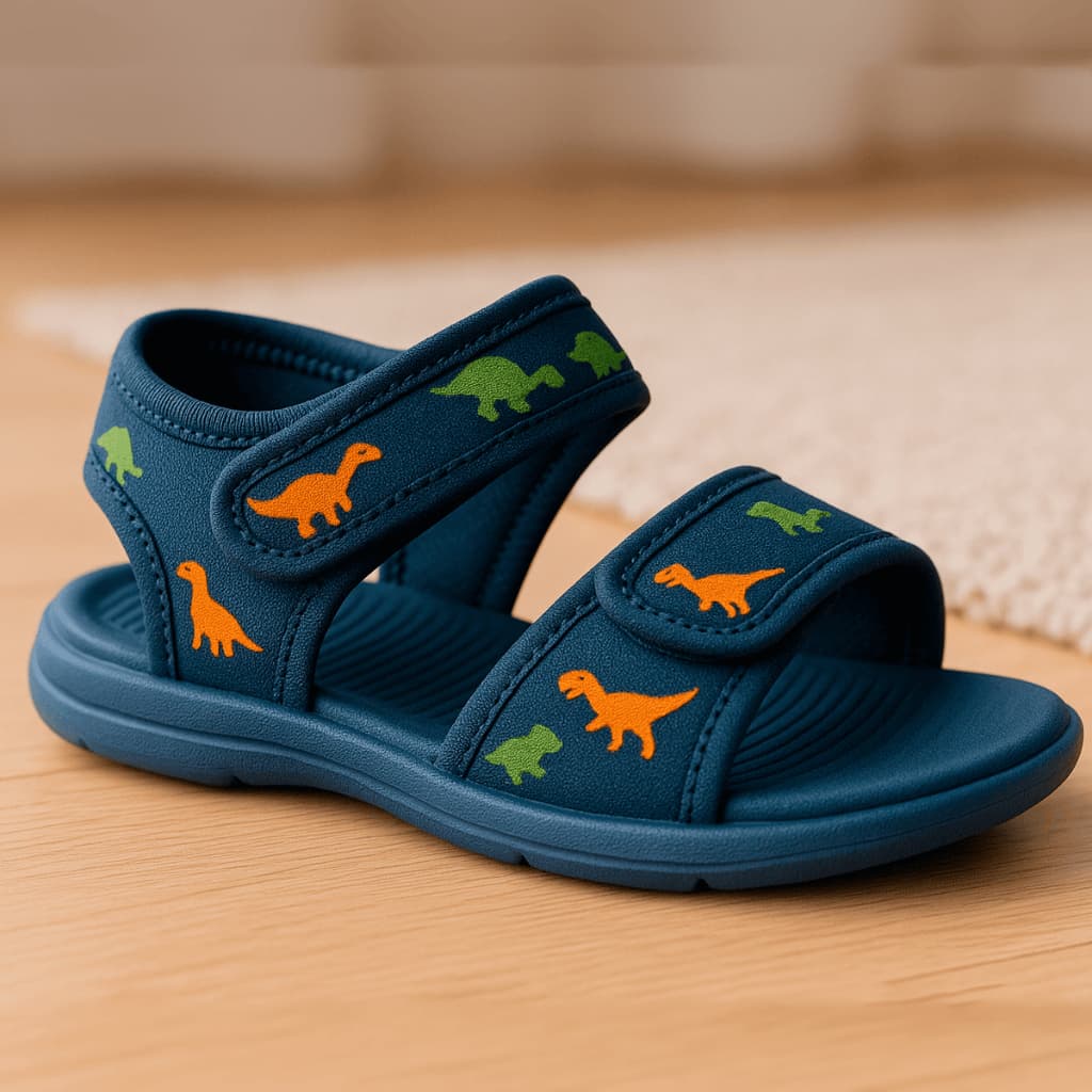 Sandália Papete Infantil Menino Confortavel Antiderrapante Casual Escolar Dinossauro Leve