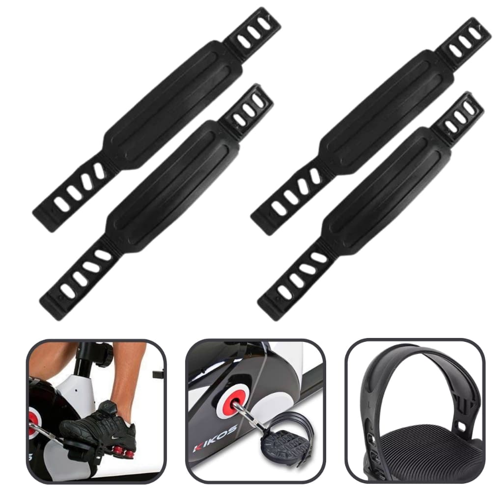 Kit 2 Par Pedal de Bike com Alça Para Bicicletas Ergométricas Kikos Kv 3.1
