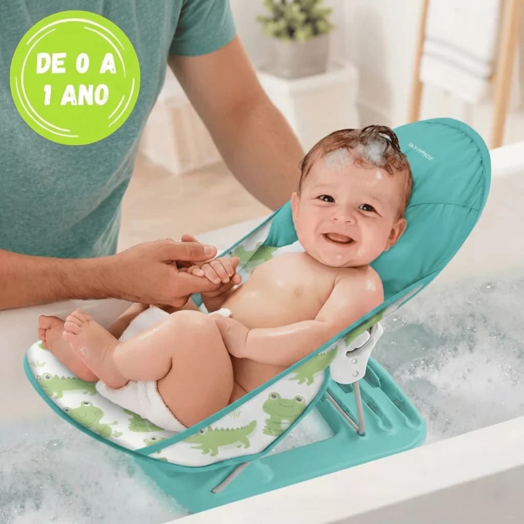 Cadeirinha de Banho para Bebê Sentado Regulável – Banheira, Piscina e Praia