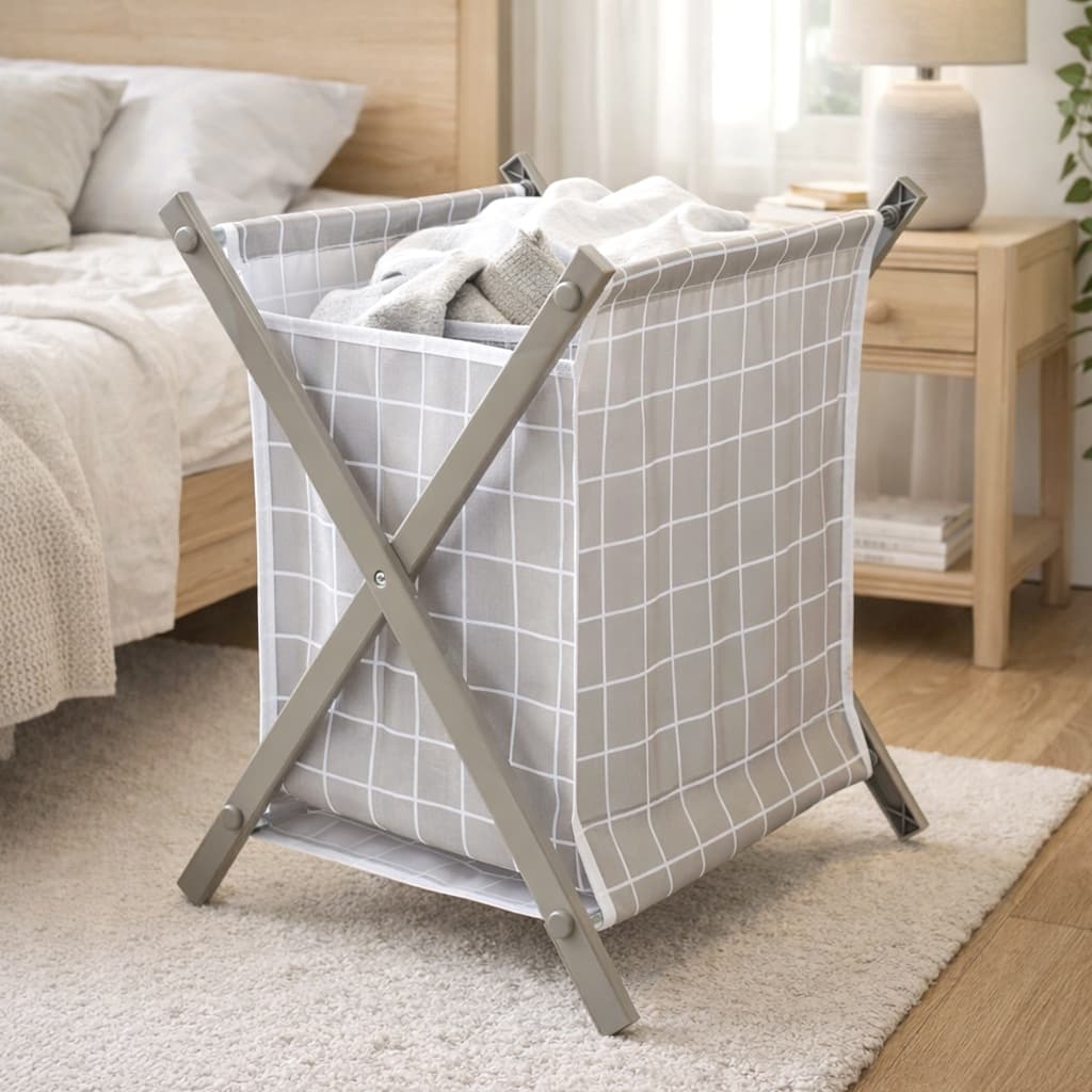 Cesto Roupa Suja Dobrável Compacto Multiuso Organização Brinquedos Organizador Lavanderia Banheiro