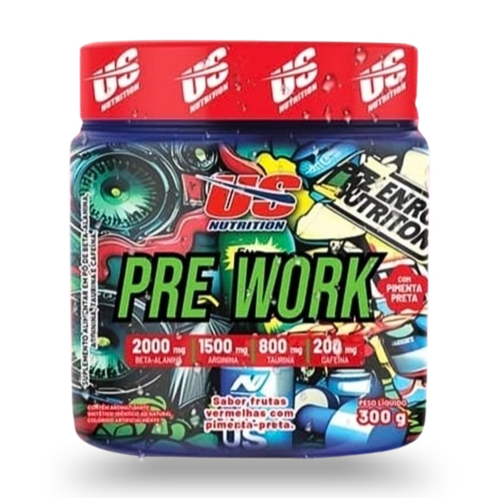 US - PRÉ WORK - PRÉ TREINO - 300G - PREÇO IMBATÍVEL