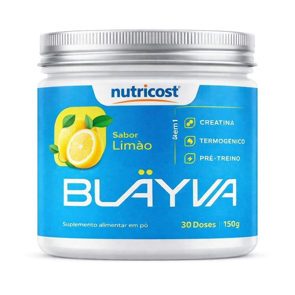 Blayva Termogênico - Pre Treino Em Pó 150g Sabor Limão