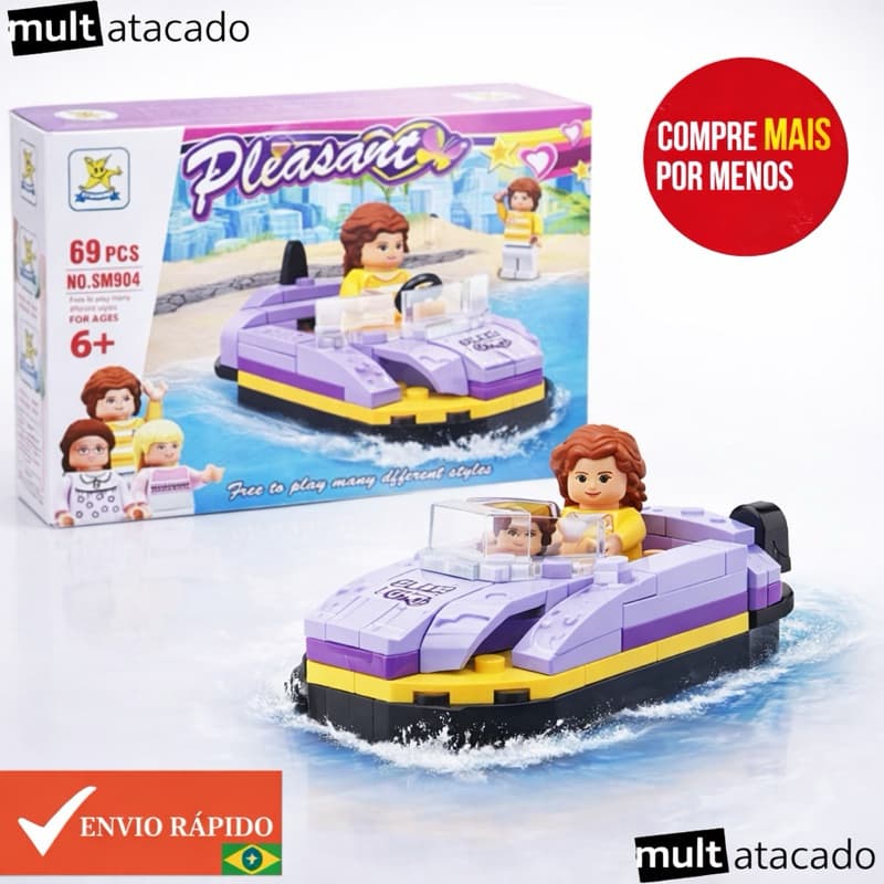 Brinquedo Blocos De Montar-  A partir de 69 peças - Brinquedo menina compatível com Lego
