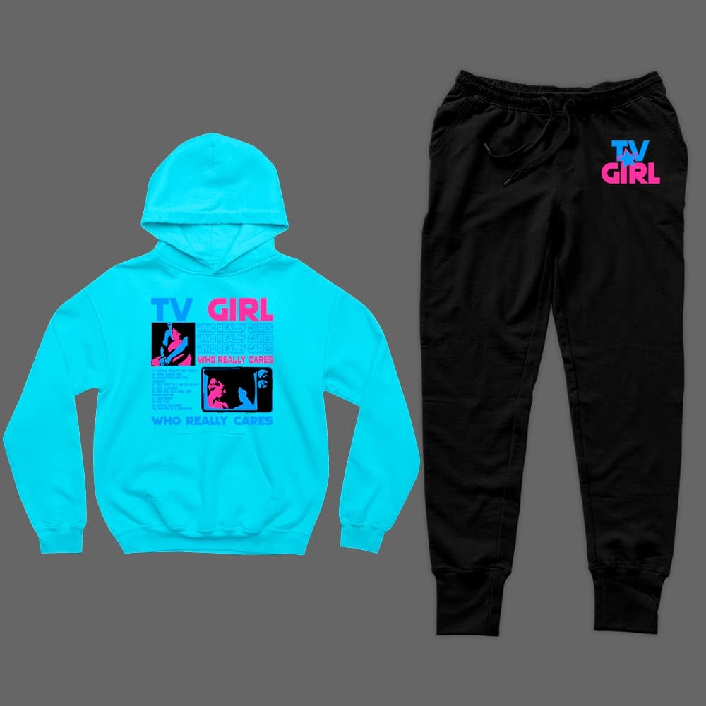 Conjunto Blusa Moletom e Calça Moletom Tv Girl Banda Pop