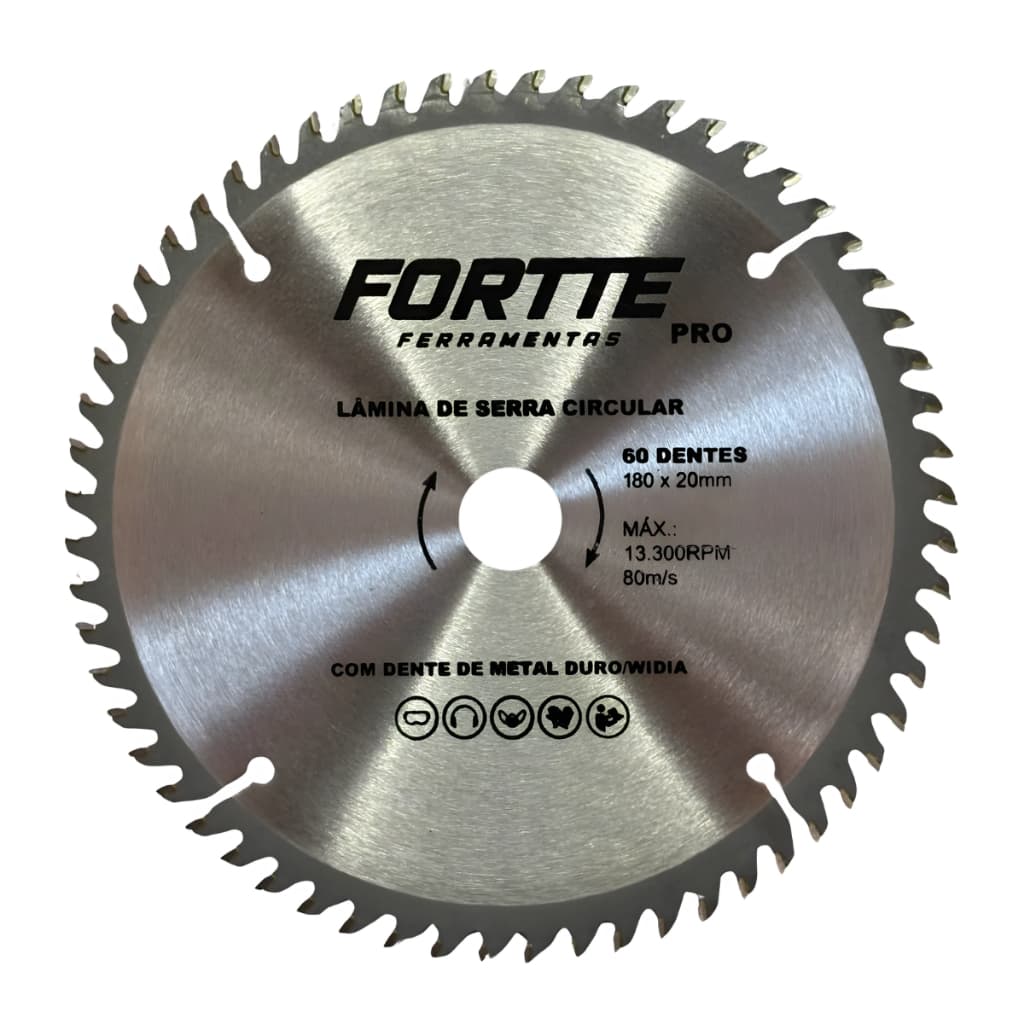 Disco Serra Circular 7 1/4 60 Dentes Para Madeira 180mm