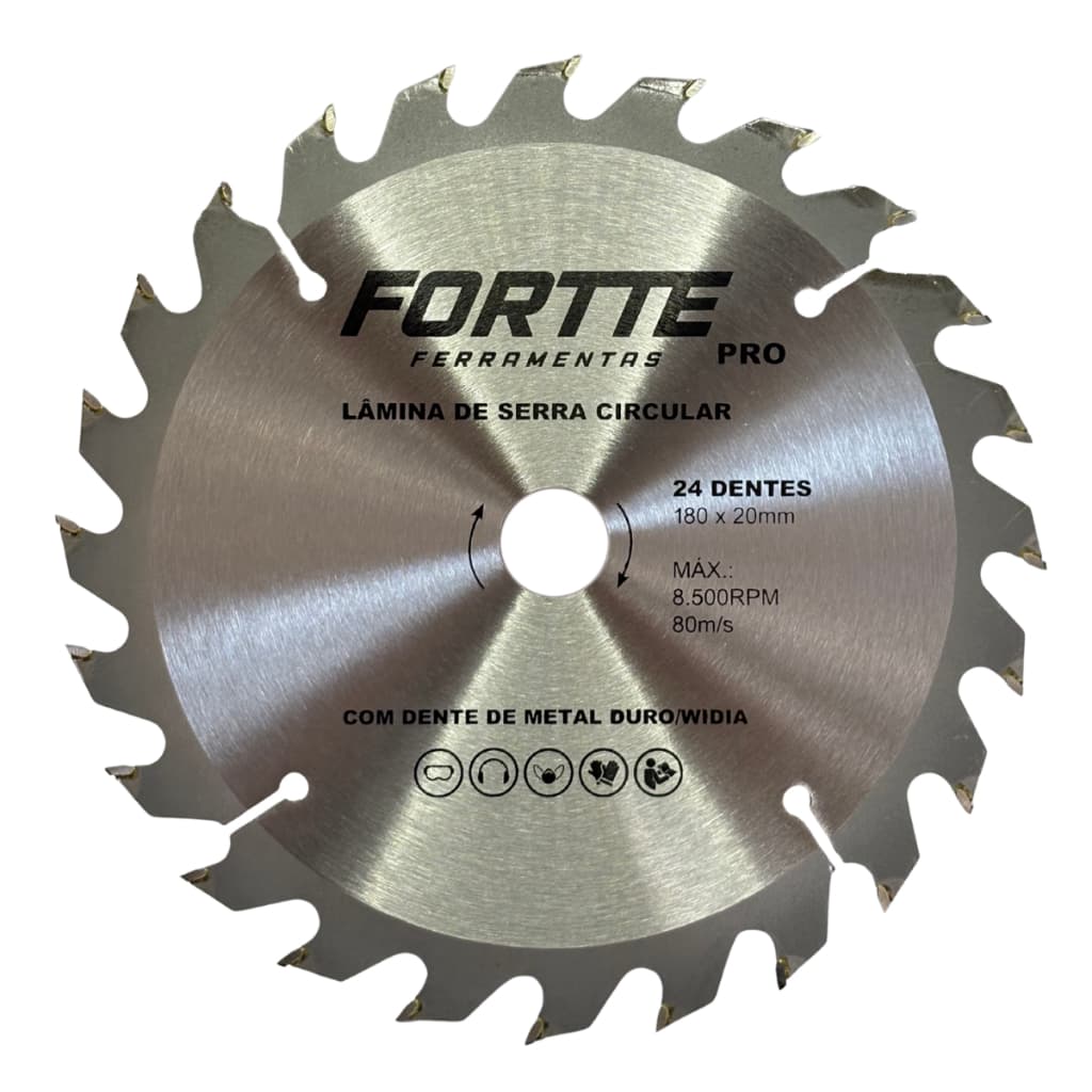 Disco Serra Circular 7 1/4 24 Dentes Para Madeira 180mm