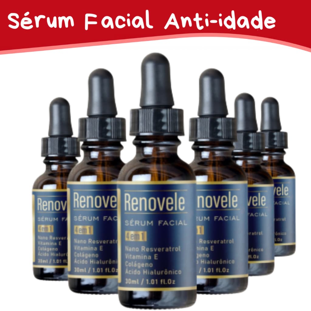 Sérum Facial Anti-Idade – Hidratação, Maciez e Aparência Revitalizada