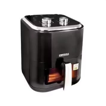 Fritadeira elétrica preta sem óleo airfryer premium - STARTOOLS
