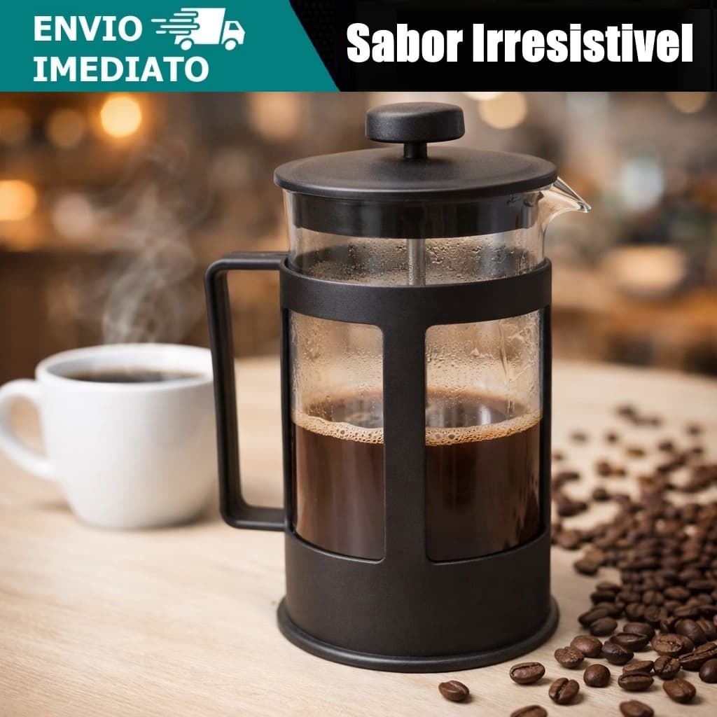 Cafeteira Prensa Francesa 650ml Ou 350ml Café Cremeira Café Expresso Leite Cremoso Dex