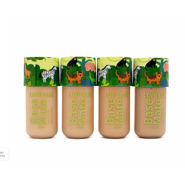 Base Liquida para Maquiagem Matte Alta Cobertura 30ml Love Rain