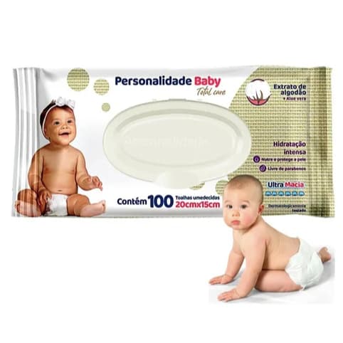 LENÇO UMEDECIDO PERSONALIDADE 100 LENÇOS | LIMPEZA SUAVE E PROTEÇÃO DIÁRIA