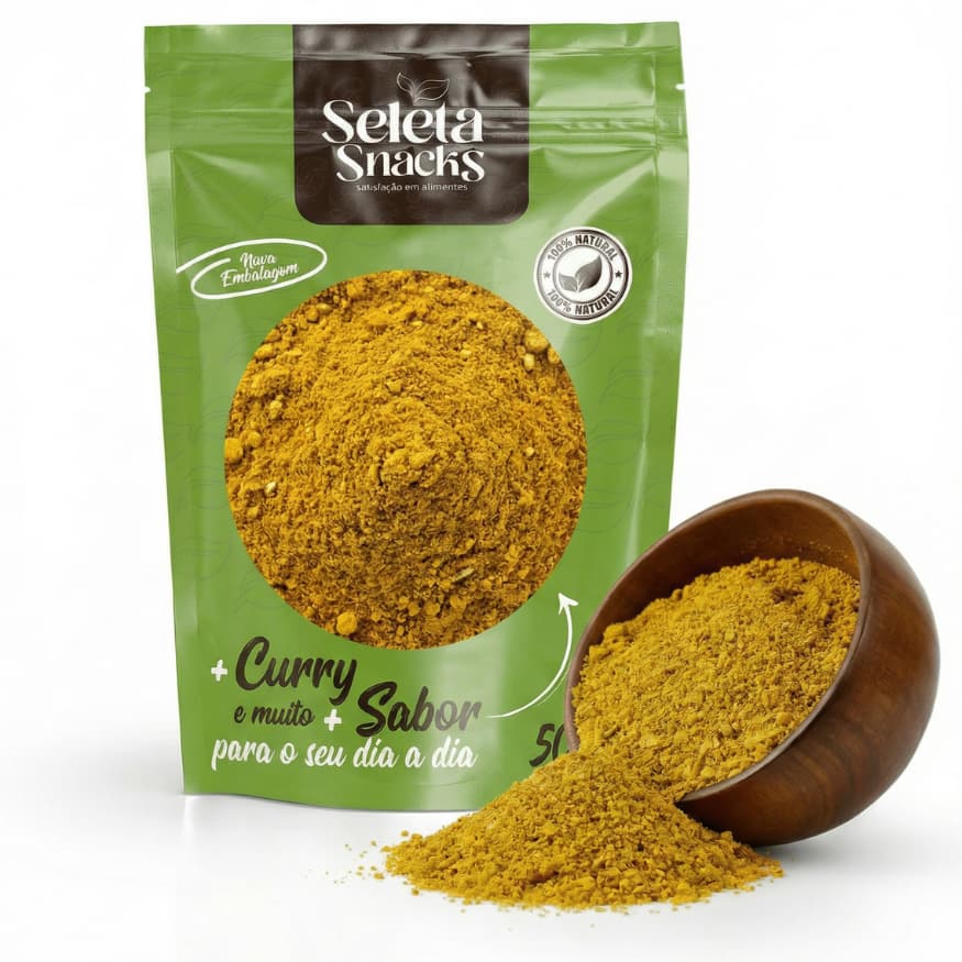 Curry em Pó Premium |Tempero Natural Sem Glúten