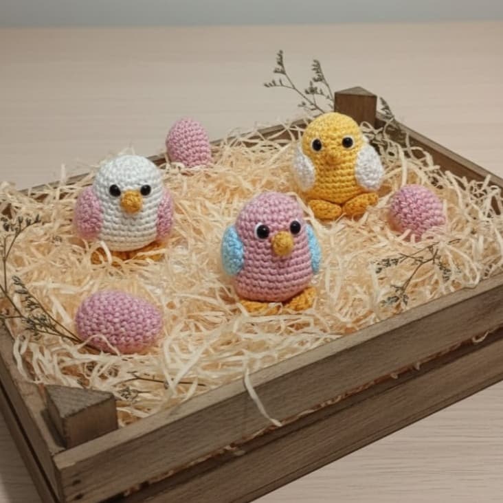 Kit Passarinhos Amigurumi em Crochê – Decoração Infantil Personalizável