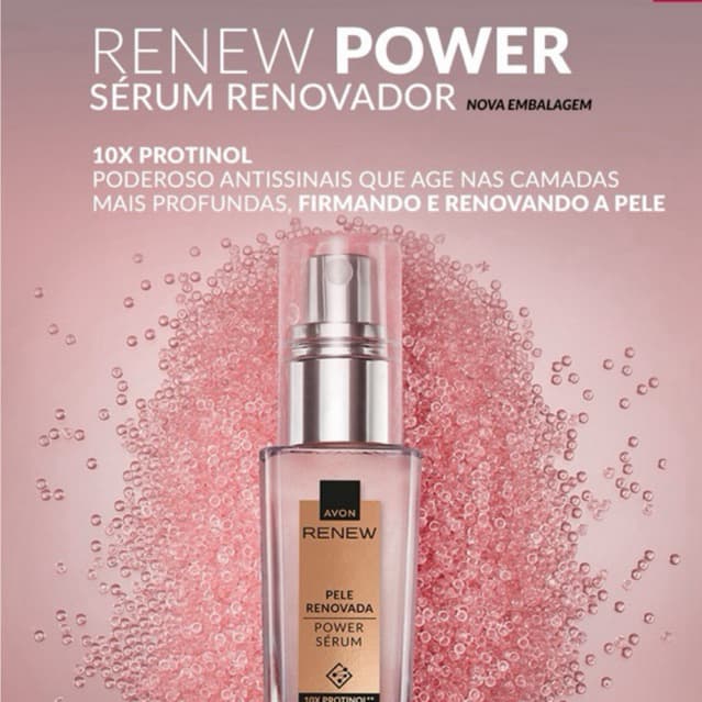 Serum renovador Renew Power Avon anti idade antissinais skincare facial cuidado com a pele