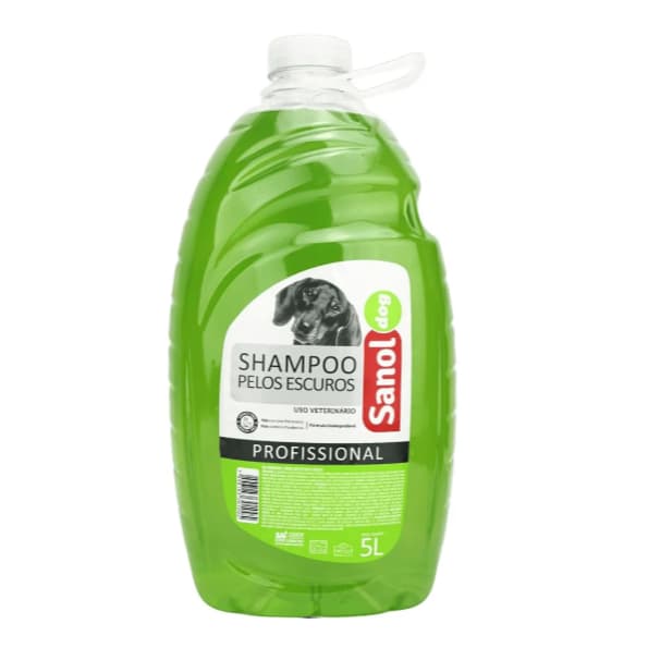 Shampoo Profissional Para Pelos Escuros 5L para Cães - Sanol
