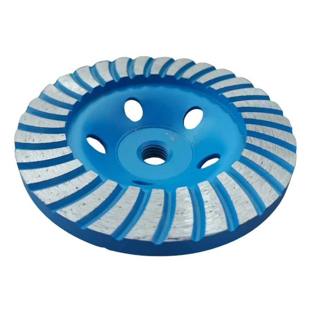 Disco Rebolo Desbaste Diamantado Rosca Furo M14 4" 100 mm Turbo
