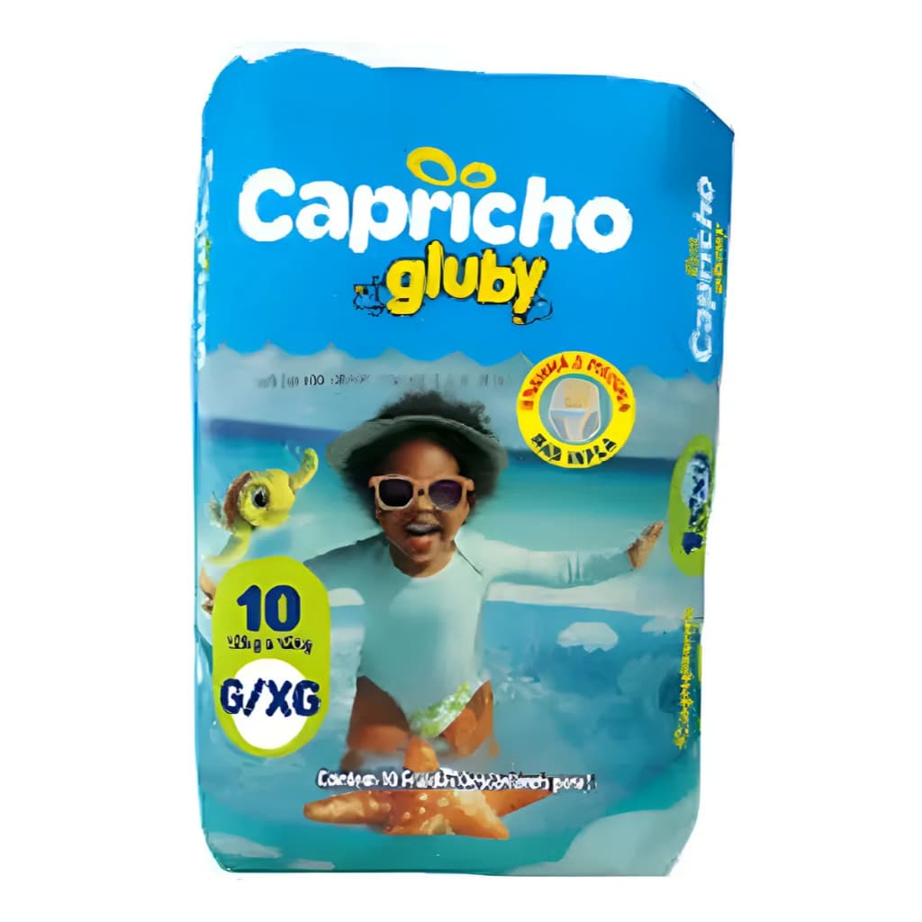 Fralda Praia E Piscina Capricho Gluby G/xg C/10 Unidades G/xg Sem Gênero