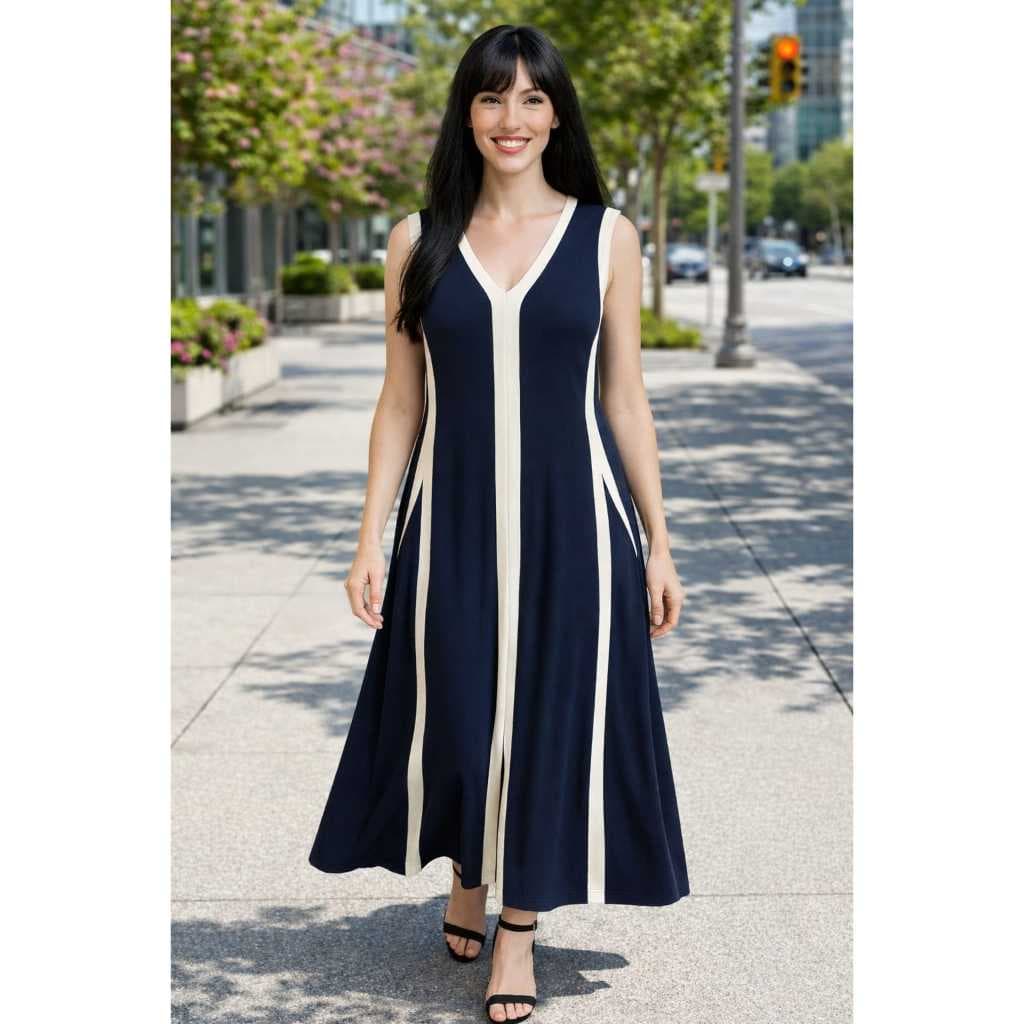 VESTIDO MID RECORTE -FRONTAL TENDENCIA