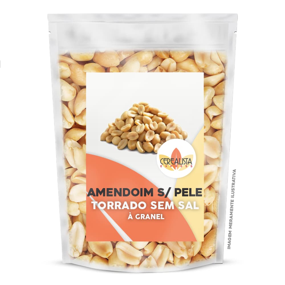 Amendoim Torrado Sem Pele/ Sem Sal a Granel Oleaginosa Natural Snack Saudável