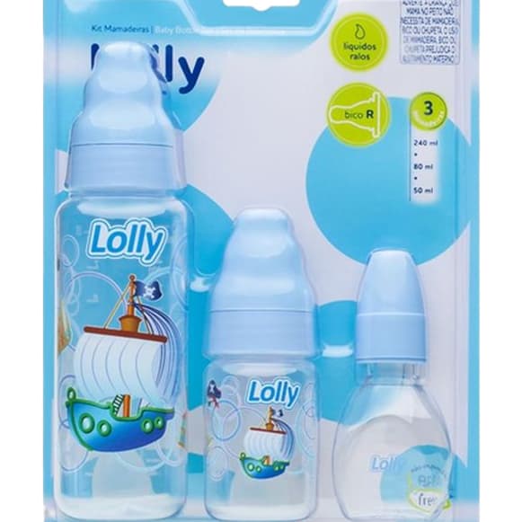 MAMADEIRA LOLLY PARA BEBE AZUL E ROSA