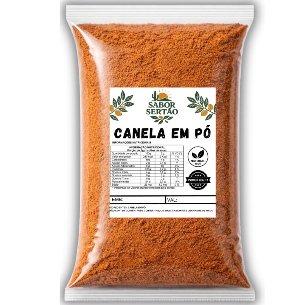 Canela Em Pó 100% Pura 1kg - 500GR
