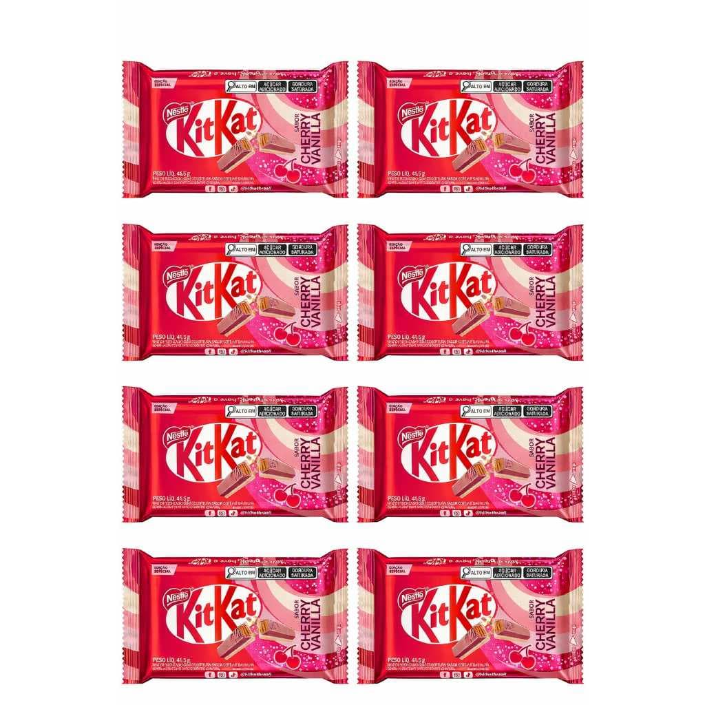Kit Kat Cherry Vanilla 41,5g – Chocolate Importado Edição Especial Cereja com Baunilha