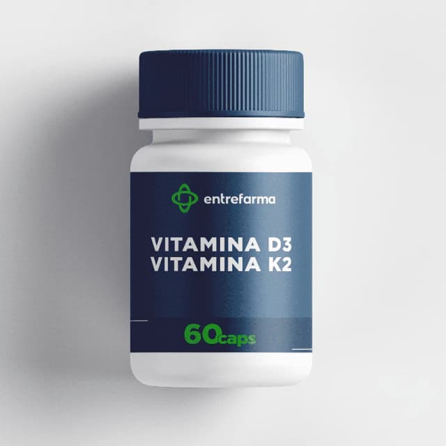 Vitamina D3 2000ui com Vitamina K2 MK7 100 mcg 60 cápsulas