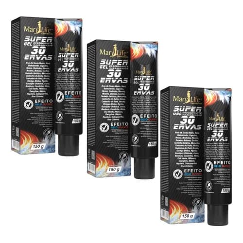 Super Gel Massageador 30 Ervas Marylife 150g – Alívio de Dores Musculares e Articulares