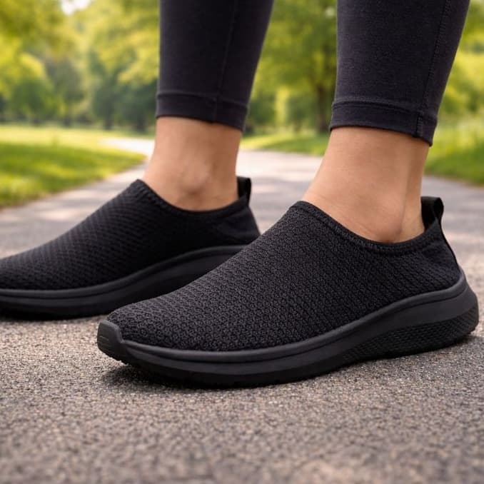 Tênis Meia Feminino Calce Fácil Sem Cadarço Esportivo Sneaker Slip On Casual Confortável Academia Dia a Dia