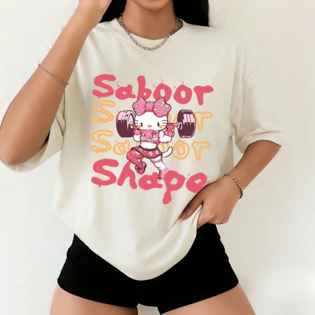Camiseta Camisa 100% Algodão Feminina Oversized Academia Musculação Fitness Meme Sabor Energético