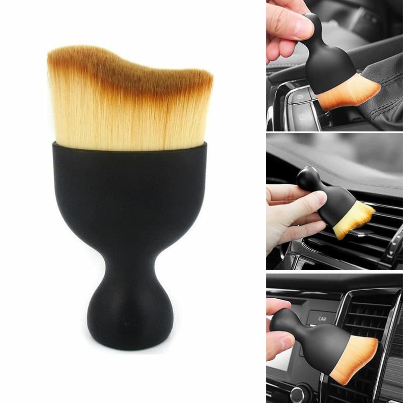 Escovas de Limpeza de Veludo | Remove Pó de Fendas e Detalhes do Carro | Ideal para Interior e Saída de Ar