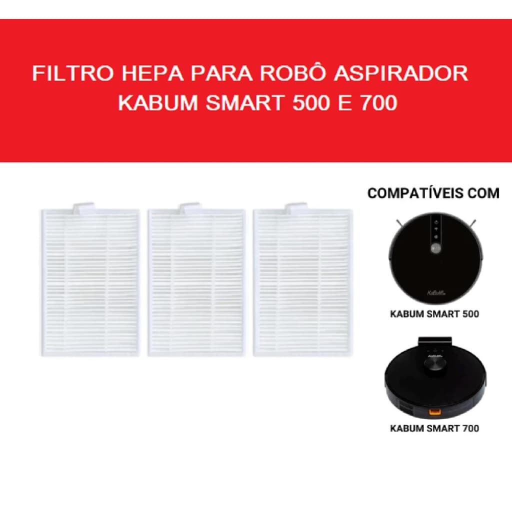 Filtro Hepa Robô Aspirador Kabum Smart 500 E 700
