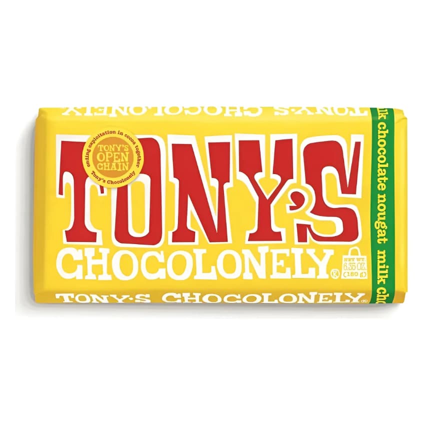 Chocolate Tony's Ao Leite Com Mel E Amêndoas 180g Importado