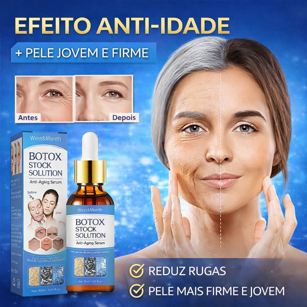 Essência Facial West&Month 30ml ✨ Anti-Idade Aparência de Rugas Pele Uniforme Envio Imediato 🇧🇷