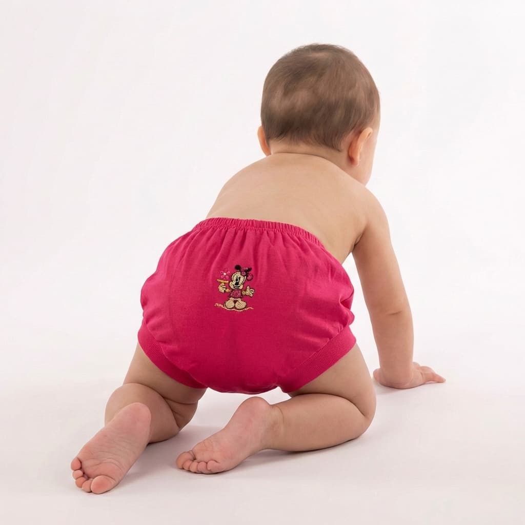 Tapa Fraldas Calcinha Cueca Infantil Bebe Menino e Menina Tipo Short Bombacho Bordado