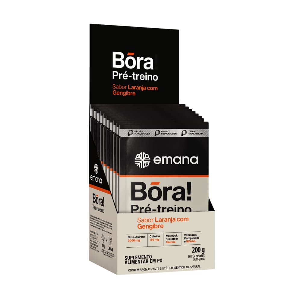 Emana Pré Treino Bora 10g - Kit 20 Unidades