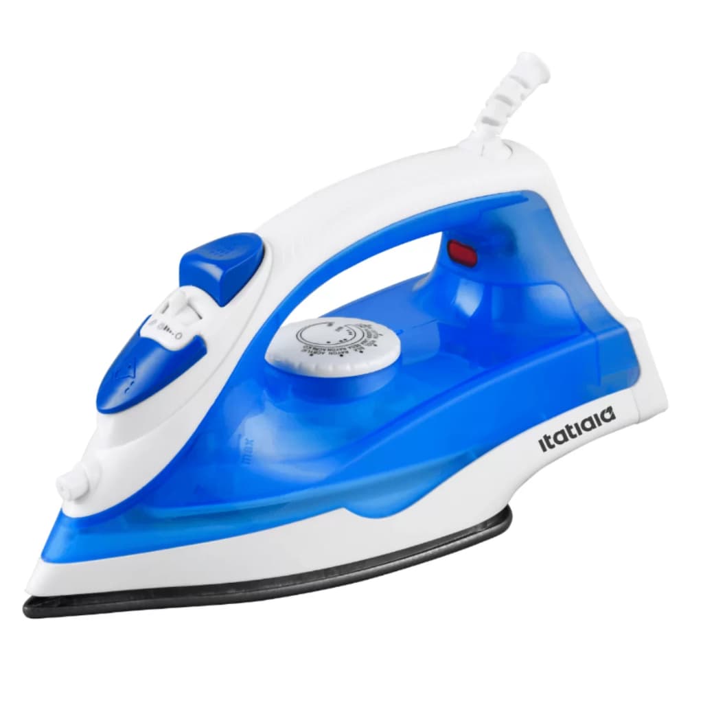 Ferro a Vapor Itatiaia 127V Azul FVITA1ESSA Leve com Controle de Temperatura Deslize Fácil