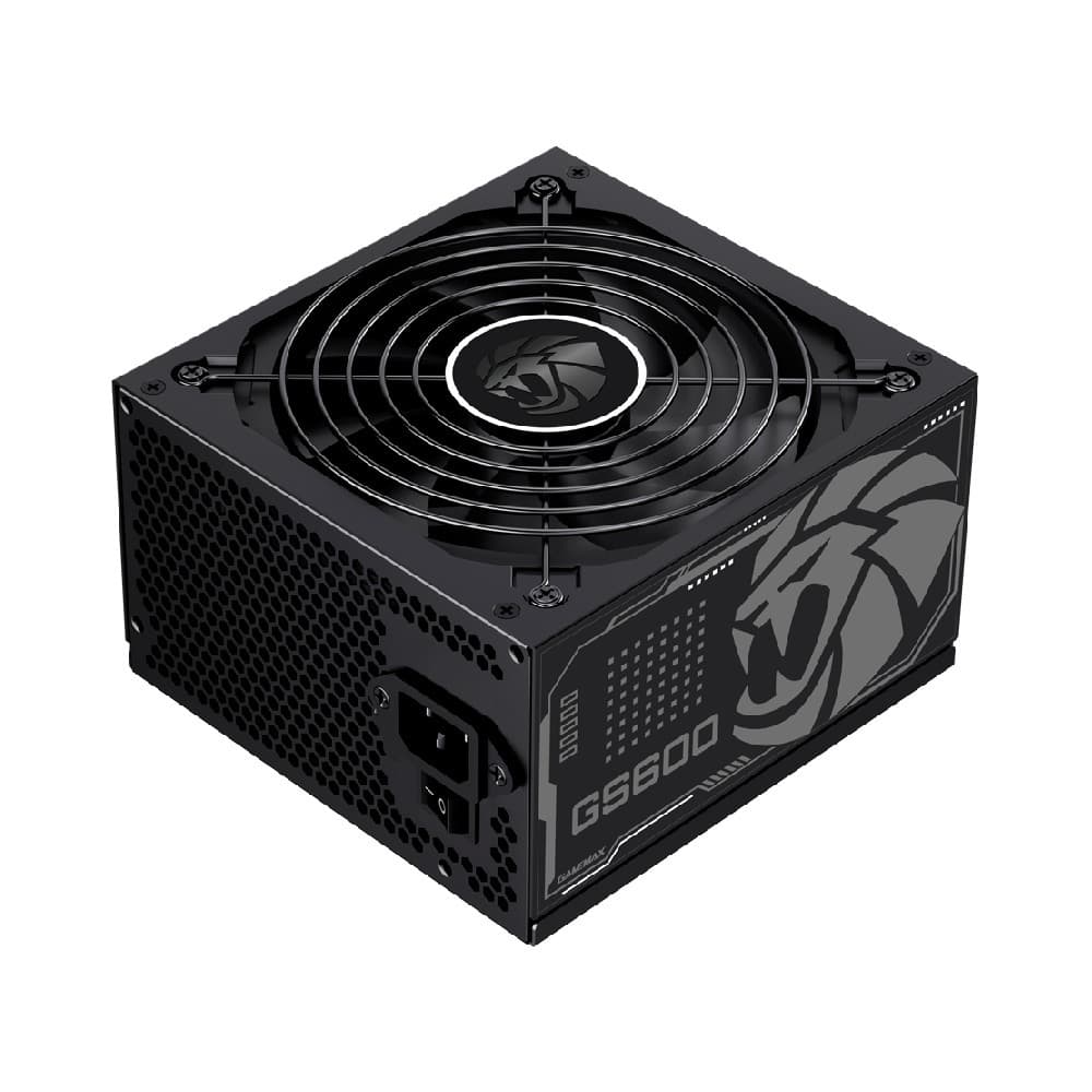 Fonte Gamer Gamemax GS600 80 Plus White 600W Com PFC - Preto