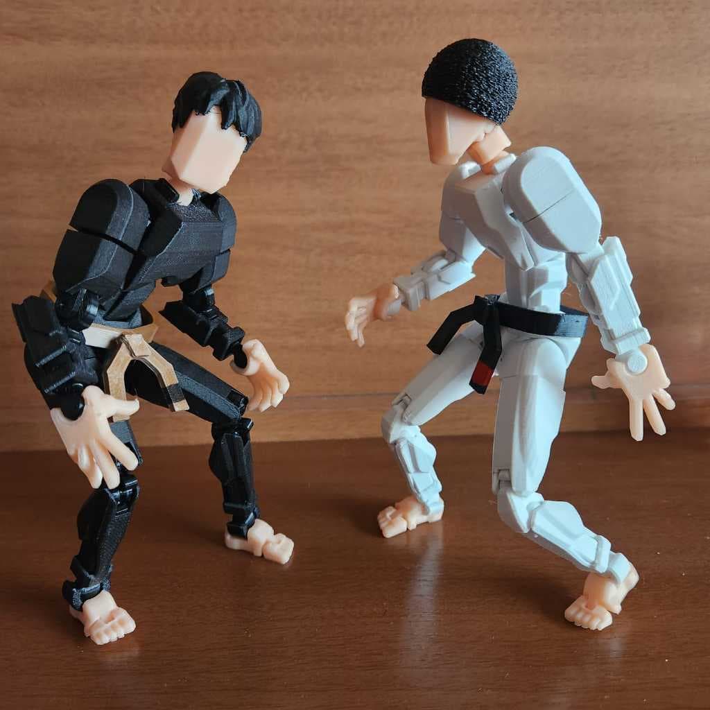 Boneco Dummy GRANDE (20cm) Boneco Articulado Action Figure Educativo judô karatê jiu-jitsu